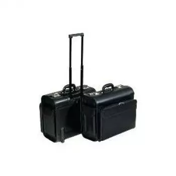 JÜSCHA Alassio Trolley per piloti SAN REMO, similpelle, nero (45030)