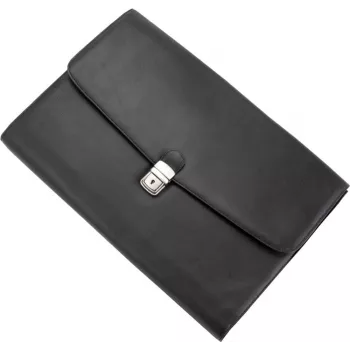 JÜSCHA Alassio UDINE raccoglitore ad anelli A4 in similpelle nero 40 mm dorso 2 anelli 25 mm 41014