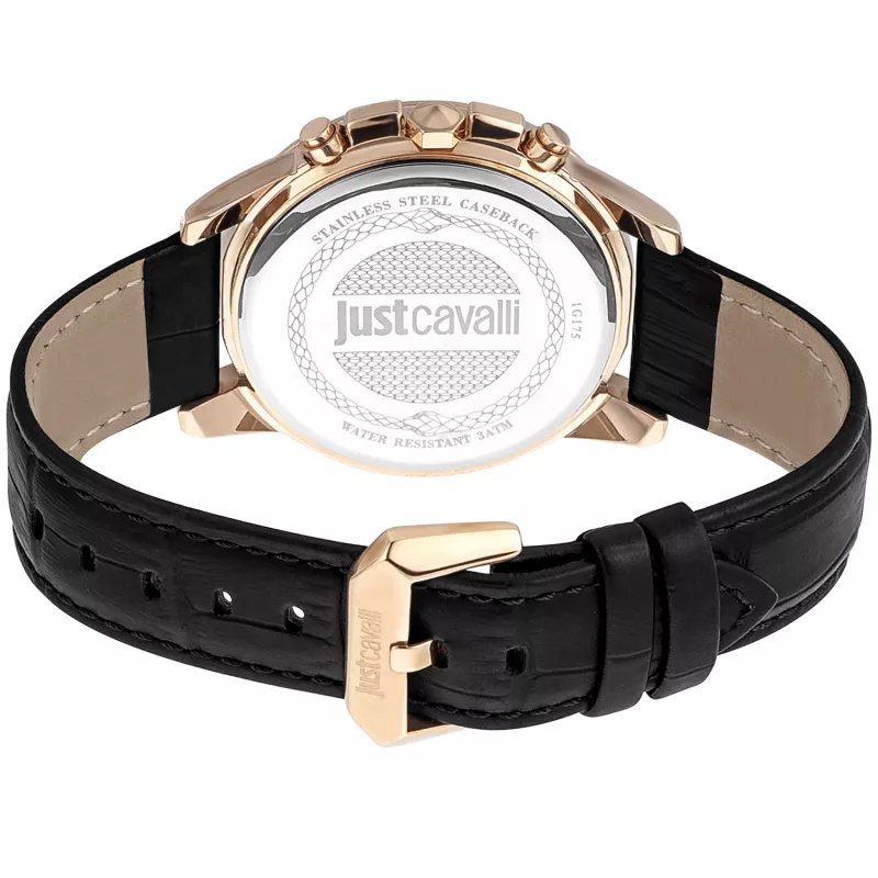 Just Cavalli Uomo JC1G175L0235 orologio 42 mm quadrante blu cinturino in pelle