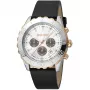JUST CAVALLI UOMO JC1G214L0025 42mm Quarzo Orologio analogico Quadrante nero Cinturino in pelle