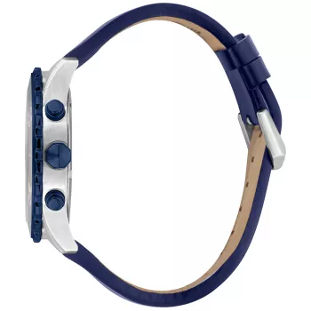 JUST CAVALLI UOMO JC1G214L0045 Orologio 44mm quadrante blu cinturino in pelle