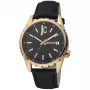 JUST CAVALLI MAN JC1G217L0035 orologio analogico al quarzo 42mm quadrante nero cassa in acciaio inossidabile cinturino in pelle nero