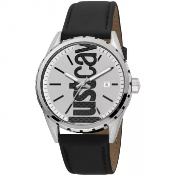 JUST CAVALLI MAN orologio da polso JC1G082L0105 (42mm) con quadrante blu e cinturino in pelle blu