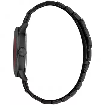 JUST CAVALLI UOMO Orologio JC1G216M0065 42mm Quadrante nero Cinturino in pelle Quarzo
