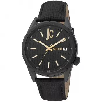 Just Cavalli Orologio da uomo JC1G217L0045 42mm quadrante nero cinturino in pelle