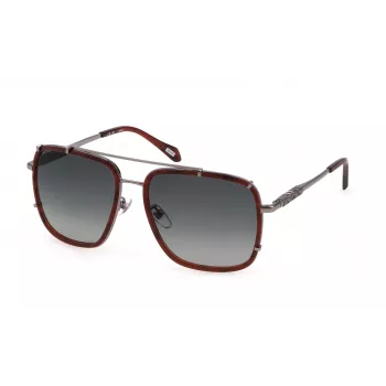 JUST CAVALLI Occhiali da Sole Unisex SJC030V5809JC Havana Acetato Marrone Sfumato 58mm