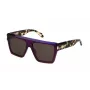 JUST CAVALLI Occhiali da sole unisex SJC032-5709FE marrone Havana montatura in acetato geometrica lenti marroni sfumate 57/15/145 mm