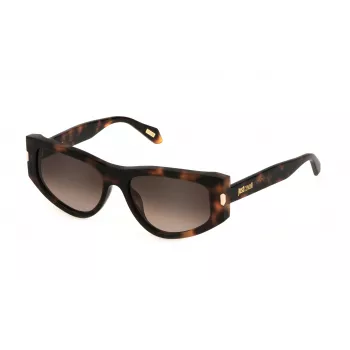Occhiali da sole unisex JUST CAVALLI SJC034-5509AJ montatura in plastica Havana lenti marroni sfumate 55/17/140 mm
