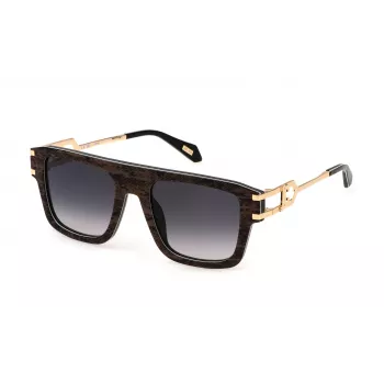 JUST CAVALLI Occhiali da sole unisex SJC096-5307TZ montatura in acetato havana lenti in policarbonato marroni 53mm