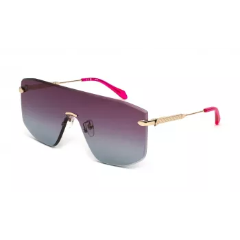 JUST CAVALLI Occhiali da sole unisex SJC111-99300Y Oversized montatura nera lenti grigie 99/00/140 mm