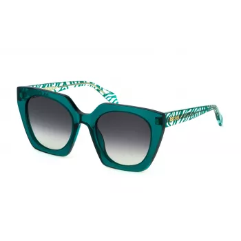JUST CAVALLI Occhiali da sole donna SJC088V530998 - Montatura rettangolare in acetato con lenti grigio fumo