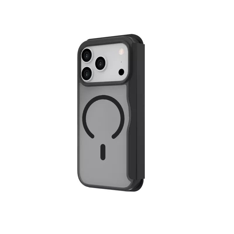 JUST MUST CHAMPION II FLIP CASE MAGSAFE per iPhone 17 Pro, nero