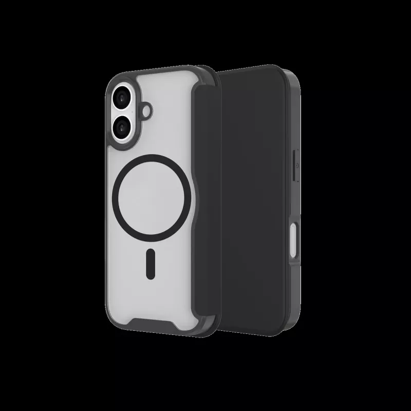 JUST MUST CHAMPION II MAGSAFE FLIP CASE per iPhone 17, nero