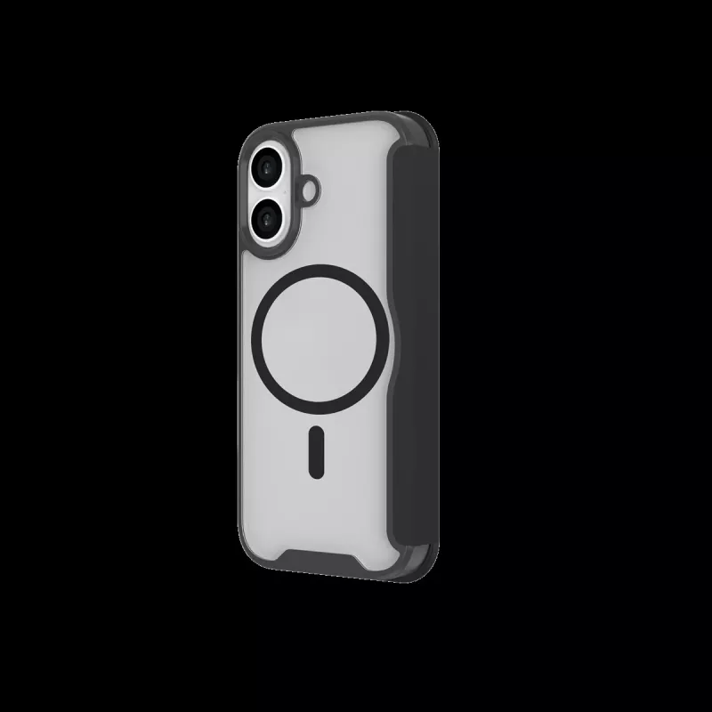 JUST MUST CHAMPION II MAGSAFE FLIP CASE per iPhone 17, nero