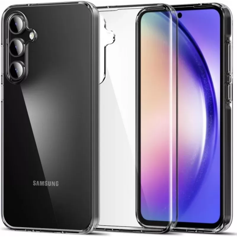 JUST MUST JM Custodia TPU antibatterica per Samsung Galaxy A55 5G - Trasparente