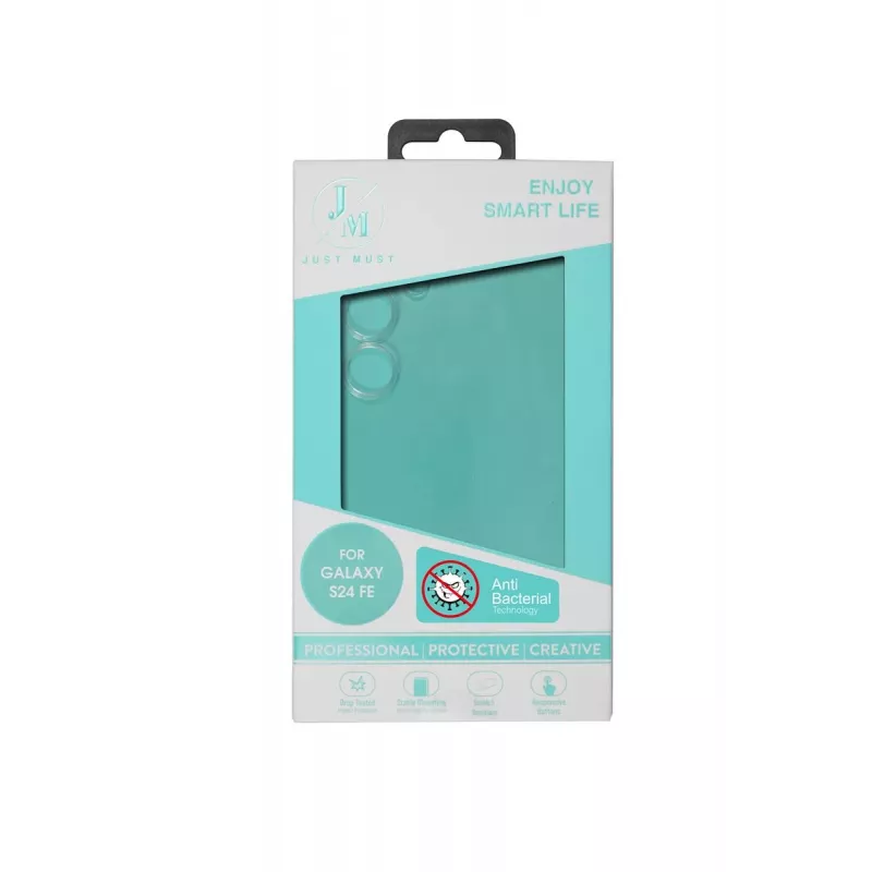 JUST MUST JM ANTI-BACTERIA TPU per Galaxy S24 FE Clear