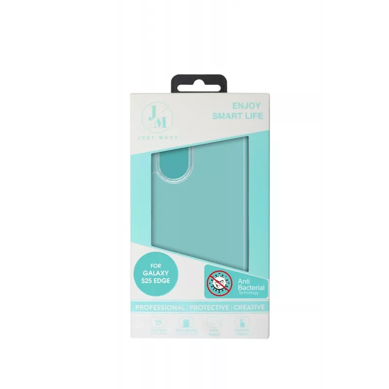 JUST MUST JM ANTI-BACTERIA TPU per Galaxy S25 Edge Clear