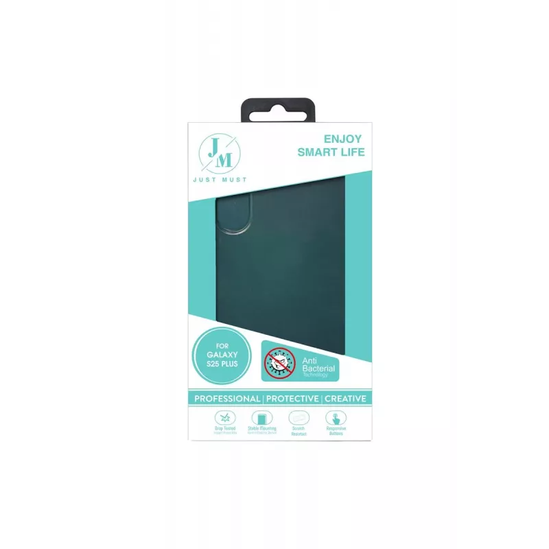 JUST MUST JM ANTI-BACTERIA TPU per Galaxy S25 Plus trasparente