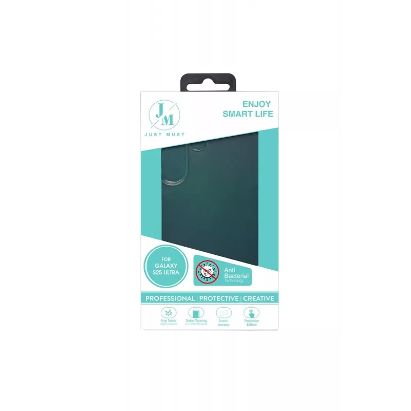 JUST MUST JM ANTI-BACTERIA TPU per Galaxy S25 Ultra Clear