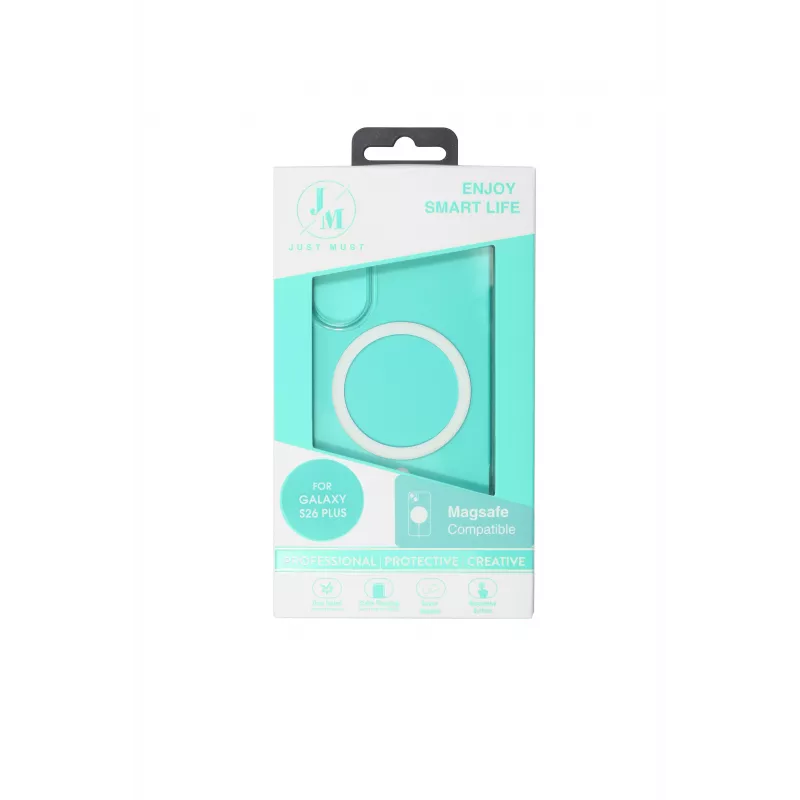 JUST MUST JM Crystal compatibile MagSafe per Galaxy S26 Plus Clear