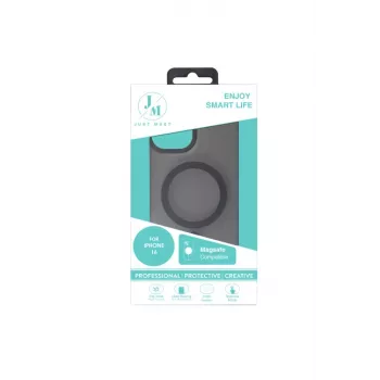 JUST MUST JM MAGSAFE SILK FROST I per iPhone 16 nero