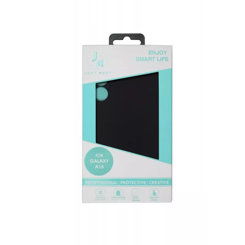 JUST MUST JM REGULAR DEFENSE SILICONE per Galaxy A16 nero