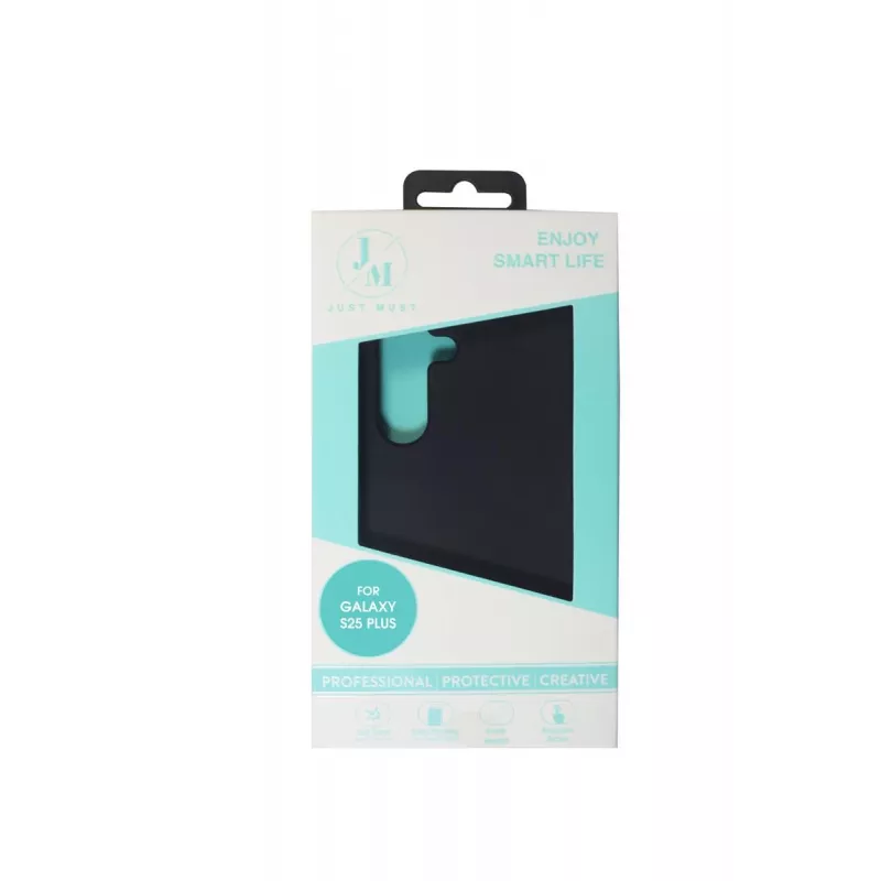 JUST MUST JM REGULAR DEFENSE SILICONE per Galaxy S25 Plus nero