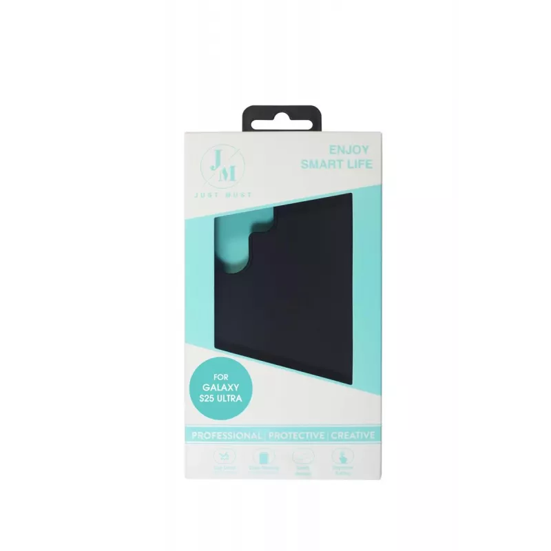 JUST MUST JM REGULAR DEFENSE SILICONE per Galaxy S25 Ultra Nero