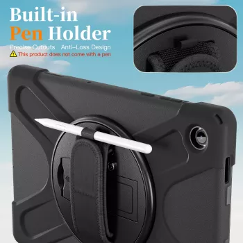 JUST MUST JM Rugged Case Grip per Samsung Galaxy Tab A11+ con tracolla nero