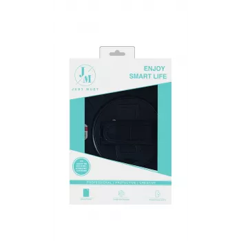 JUST MUST JM Rugged Case Grip per Samsung Galaxy Tab Active Pro/Active4 Pro/Active5 Pro con cinturino nero