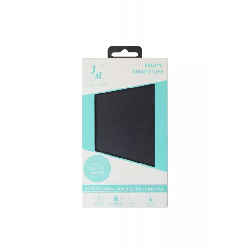 JUST MUST JM STAND FLIP CASE per Galaxy A26 nero