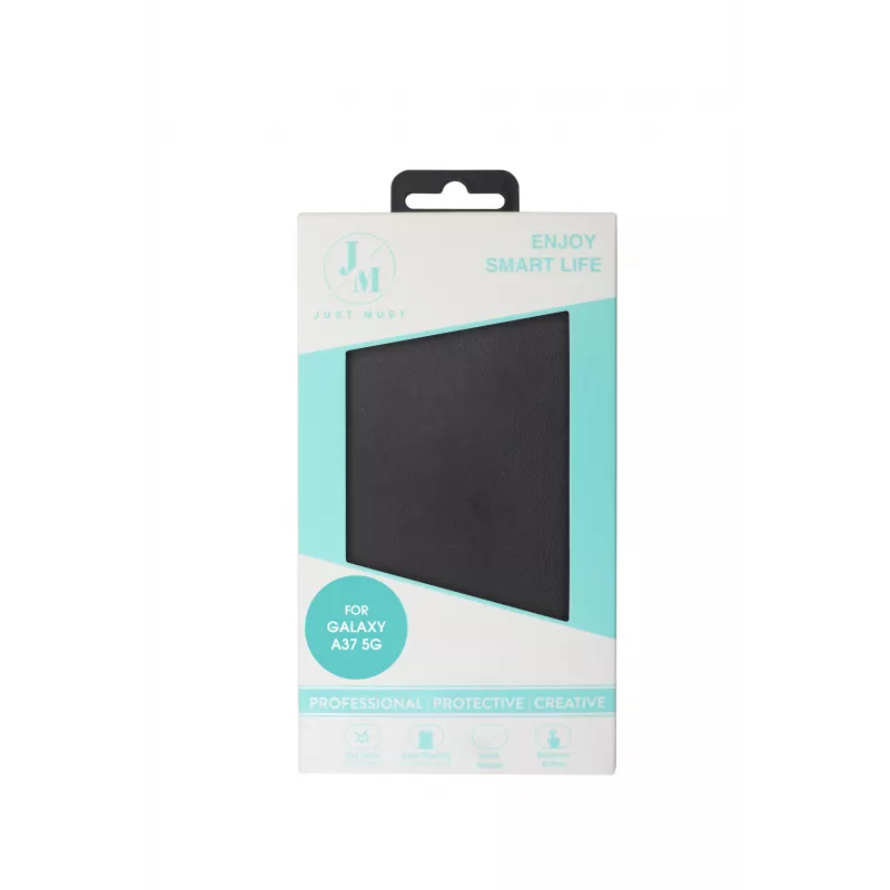 JUST MUST JM STAND FLIP CASE per Galaxy A37, nero