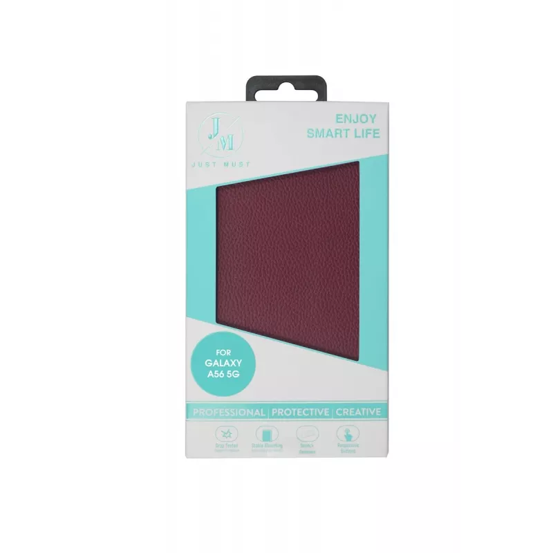 JUST MUST JM STAND FLIP CASE per Galaxy A56, bordeaux