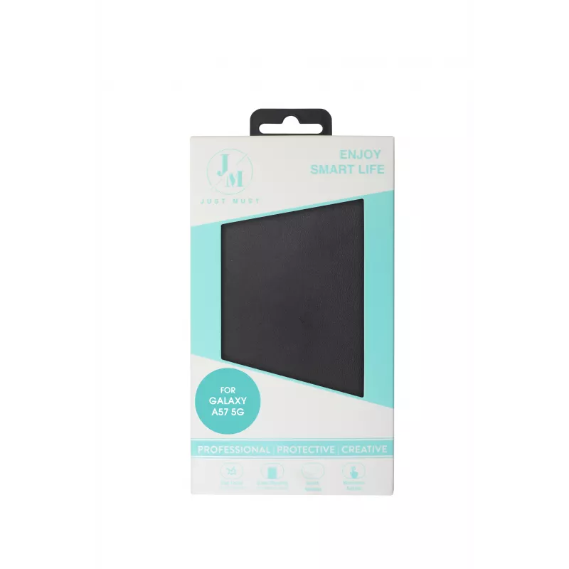 JUST MUST JM STAND FLIP CASE per Galaxy A57, nero