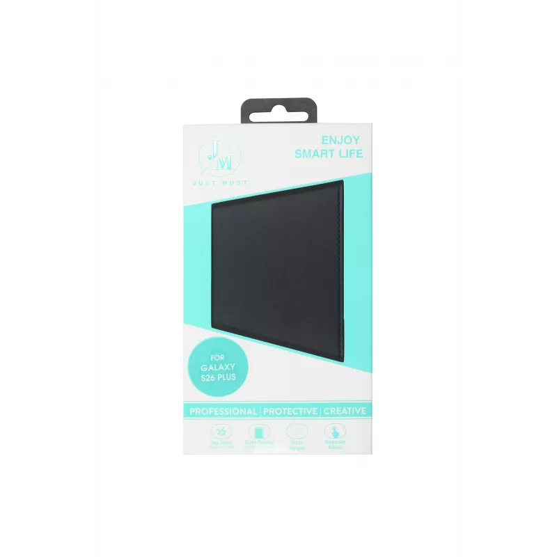 JUST MUST JM STAND FLIP CASE per Galaxy S26 Plus nero