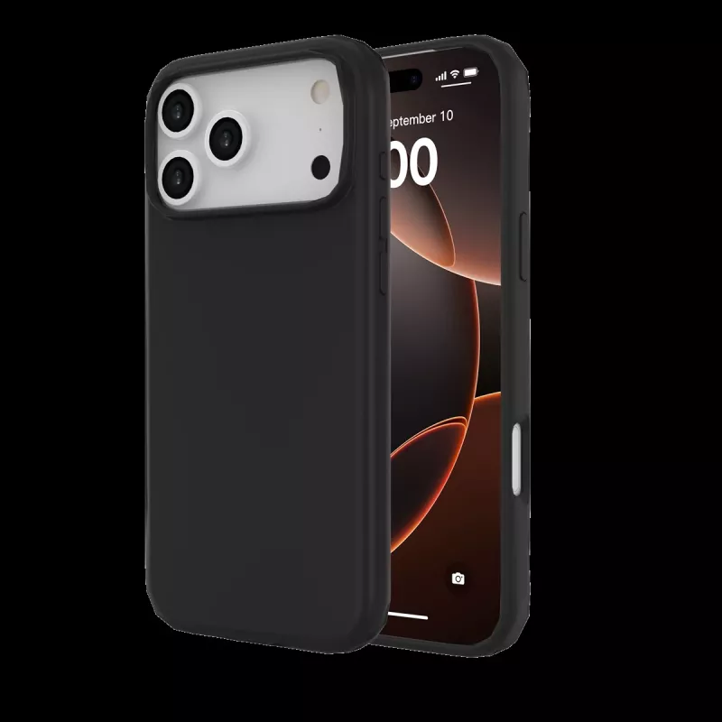 JUST MUST REGULAR DEFENSE SILICONE con MAGSAFE per iPhone 17 Pro Max nero