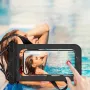 JUST MUST Custodia impermeabile per telefono, nera