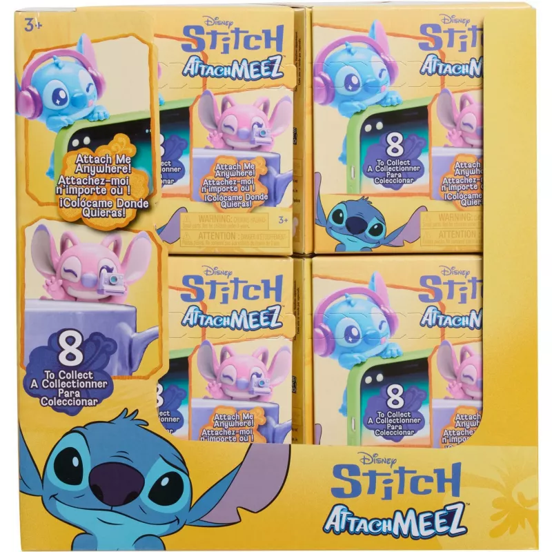 Just Play Disney Stitch Attachmeez figura da collezione (casuale)