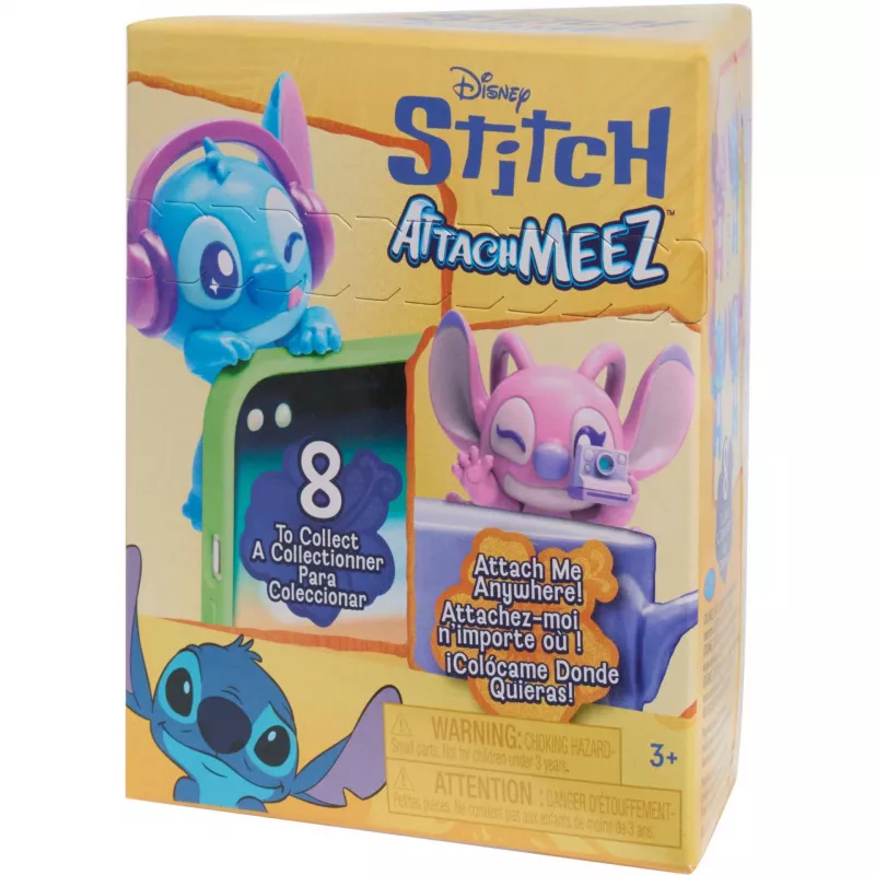 Just Play Disney Stitch Attachmeez figura da collezione (casuale)