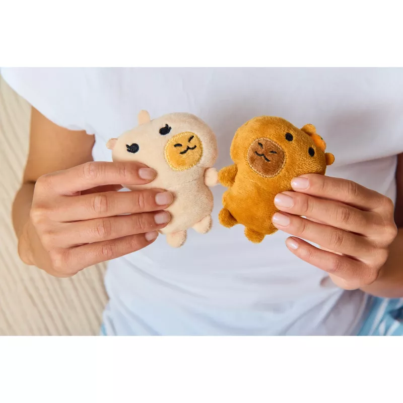 JUST PLAY peluche Emotional Support Capybaras 7 pollici marrone/tan
