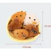 JUST PLAY peluche Emotional Support Capybaras 7 pollici marrone/tan