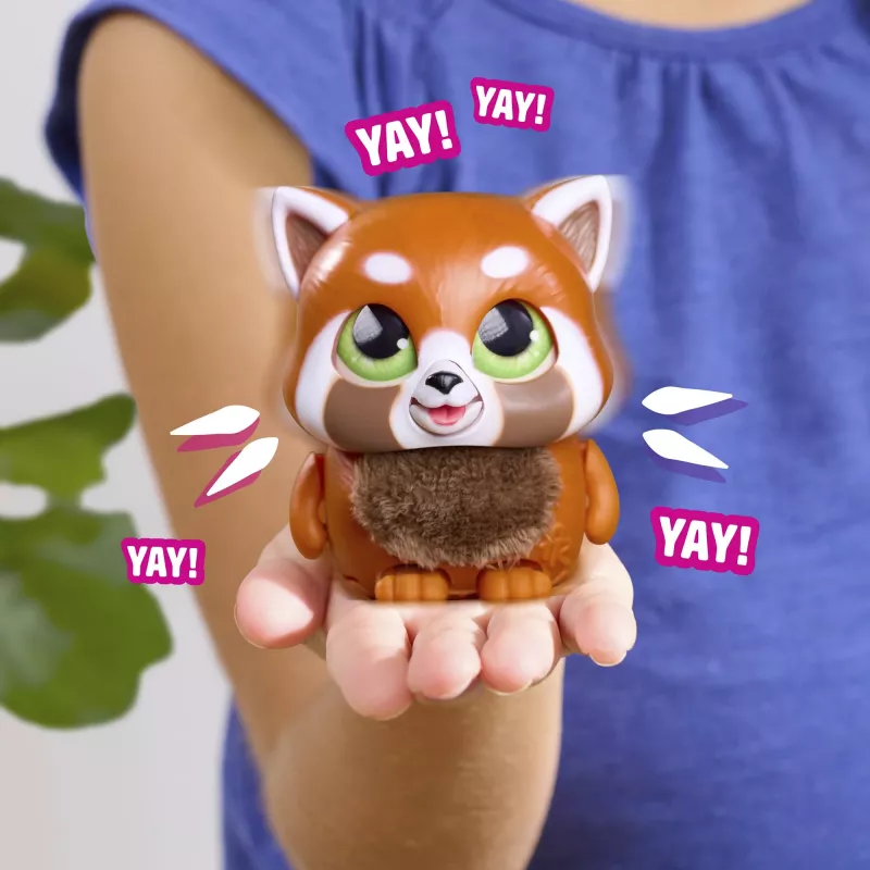 JUST PLAY furReal Handfuls - Panda rosso peluche interattivo