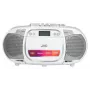 JVC RC-E451W lettore CD portatile con radio FM/AM, ingresso AUX, Bass Boost, bianco
