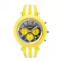 K&BROS Orologio unisex analogico 9427-3-710 43mm cassa in acciaio inox quadrante nero cinturino in pelle