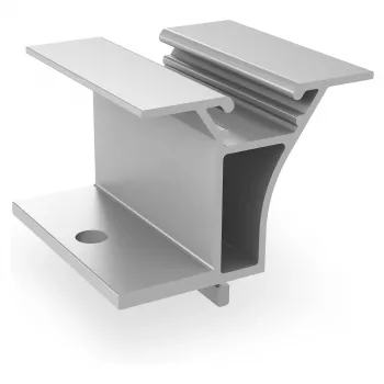 K2 Systems Dome 6.0 Peak sistema di montaggio solare per tetto piano, alluminio e grigio