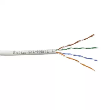 Cavo Emiter Net UTP (U/UTP) Cat.5e 350MHz conduttore pieno PVC grigio 305m