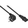 Kabelmeister cavo di alimentazione angolare Schuko-C13 0,5 m nero 0,75 mm² SK0130-S005