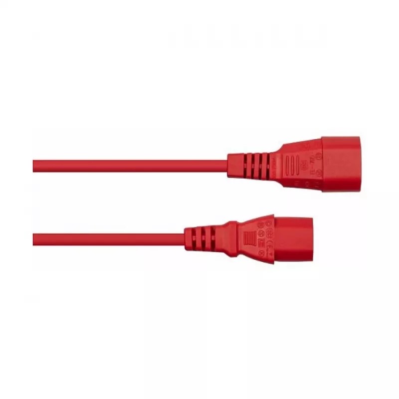 Kabelmeister cavo di prolunga C14 a C13 0,5 m rosso