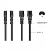 Kabelmeister cavo di alimentazione IEC C14 a C15 3m (SK1450-S030) - nero