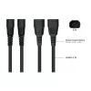 Kabelmeister cavo di alimentazione IEC C14 a C15 3m (SK1450-S030) - nero